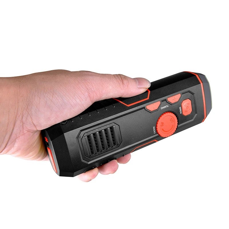 Bluejw Portable FM Radio Flashlight - USB Charging LED Torch Emergency Handheld Flashlight for Camping, Home, & Outdoor Use - Image 5